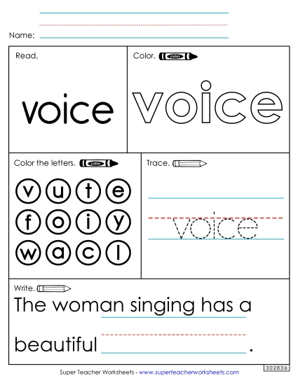 Worksheet 1: Voice