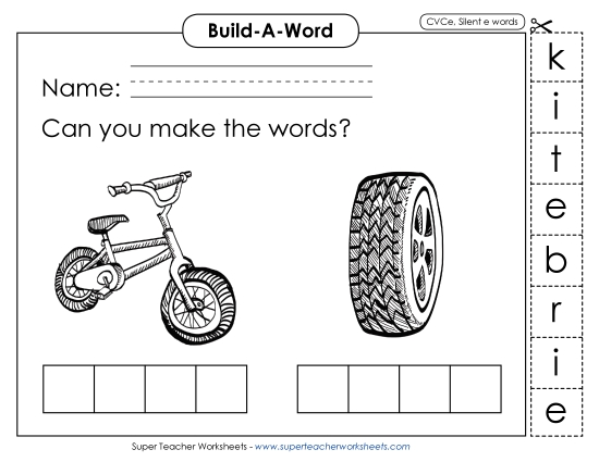 Build-a-Word: Bike and Tire