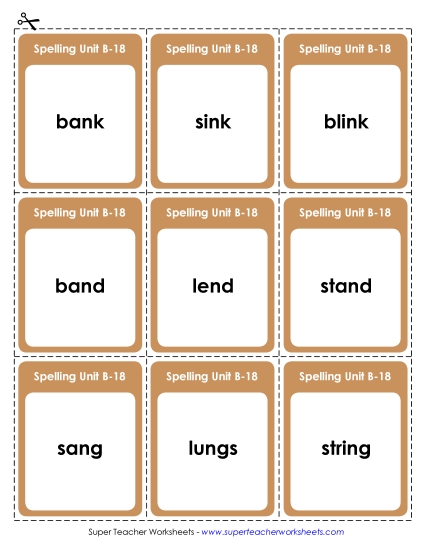 Flashcards (B-18)