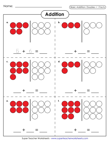 Addition Counters: Doubles +1
