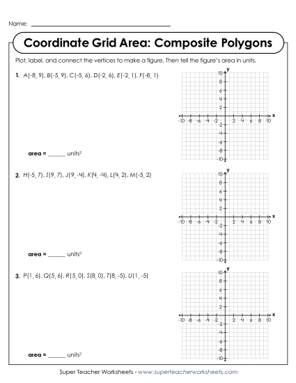 Coordinate Grid Area: Composite Polygons