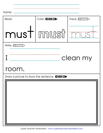 Worksheet 3: Must