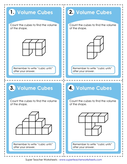 Volume Free Printable Worksheet Volume Free Printable Worksheet