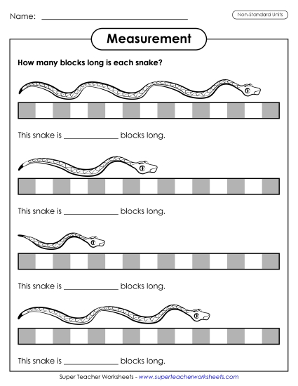 Measuring Snakes (Non-Standard Units)