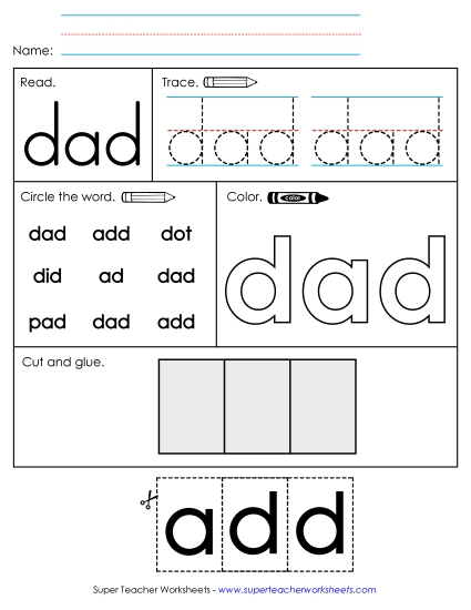 Worksheet 2: Dad