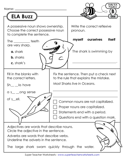 ELA Buzz: Week 14<br>Worksheets 66 through 70