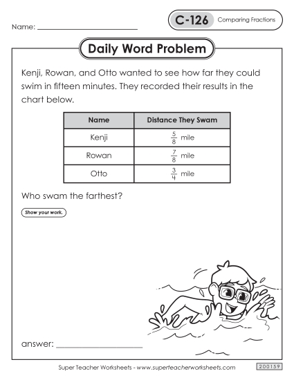 Daily Word Problems <br>C-126 through C-130