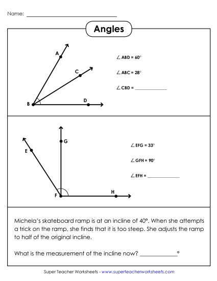 Adding Adjacent Angles