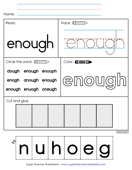 Worksheet 2: Enough