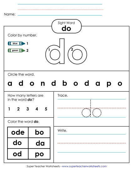 Worksheet 4: Do