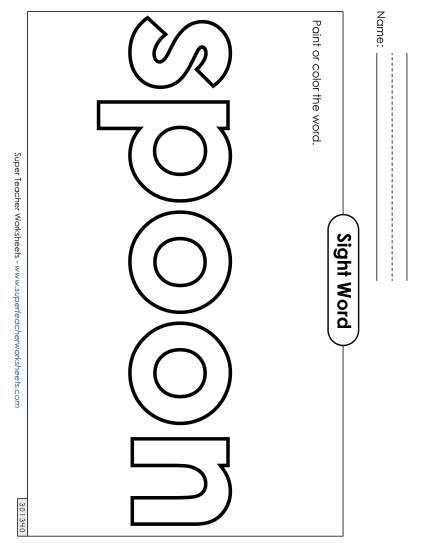 Paint or Color: Spoon