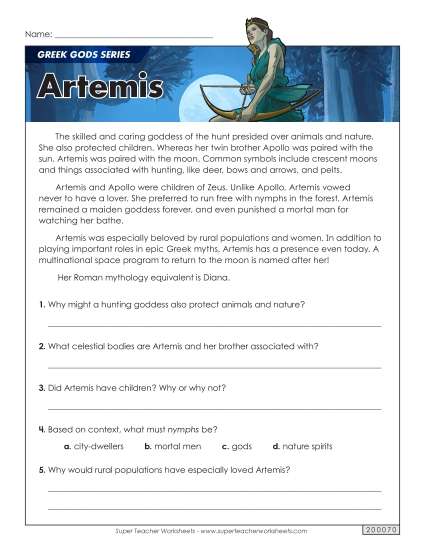 Greek Gods Series: Artemis