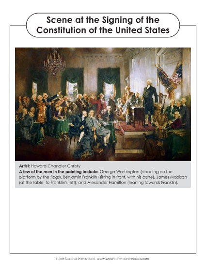 Artwork Analysis: Scene at the Signing of the Constitution of the United States