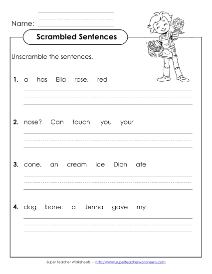 Scrambled Sentences (A-9)