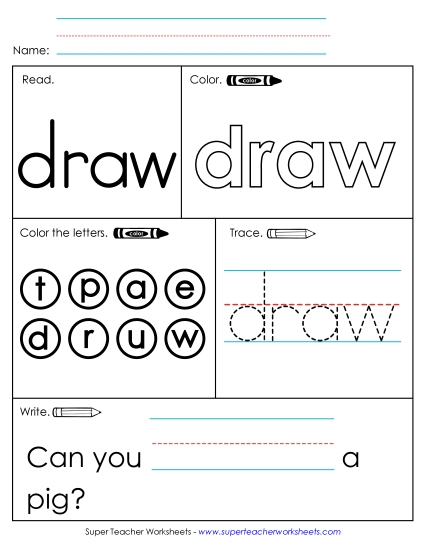 Worksheet 1: Draw