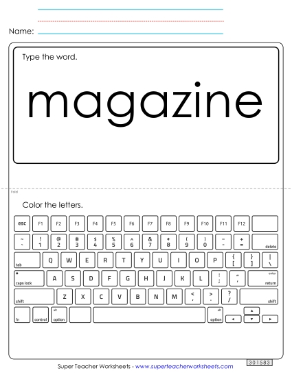 Type the Word: Magazine