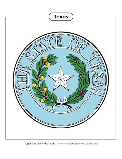 Texas State Seal (Full-Color Version)