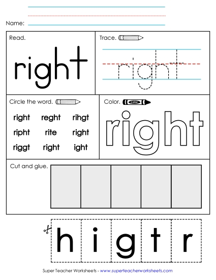 Worksheet 2: Right