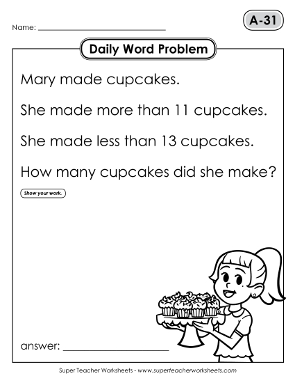 Daily Word Problems<br>A-31 through A-35