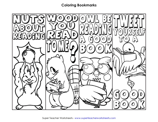 Forest Animal Bookmarks