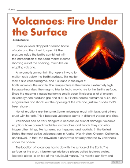 Volcanoes Article