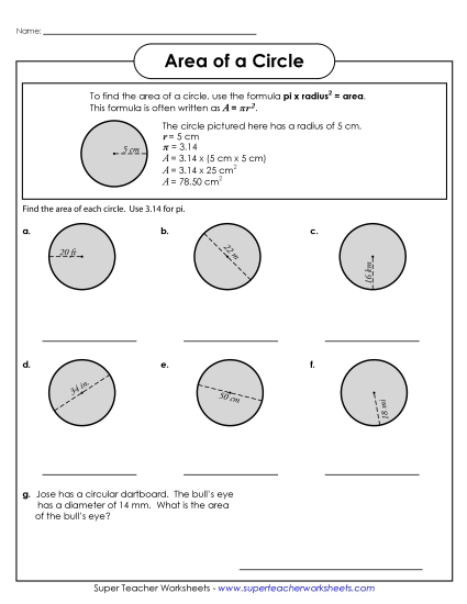 Area of a Circle 2