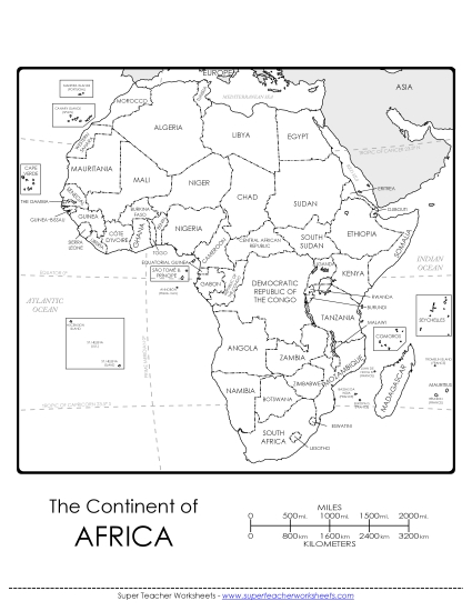 Africa Continent Map #1