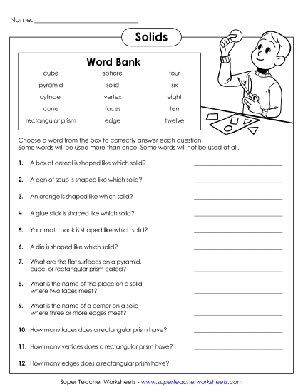 Solid Questions - Word Box