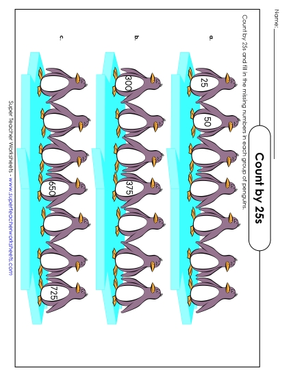 Penguins - Count by 25s