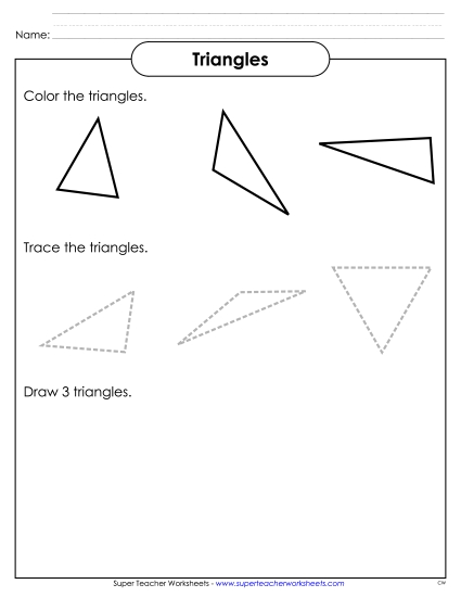 Triangles Geometry Worksheet