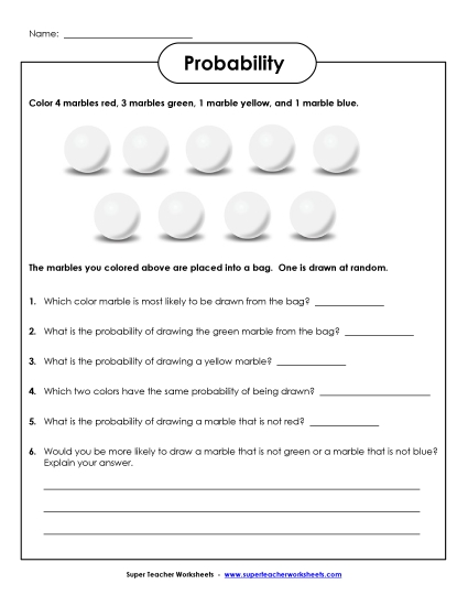 Probability Marbles #2 (Basic)