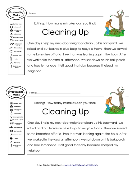Proofreading: Cleaning Up