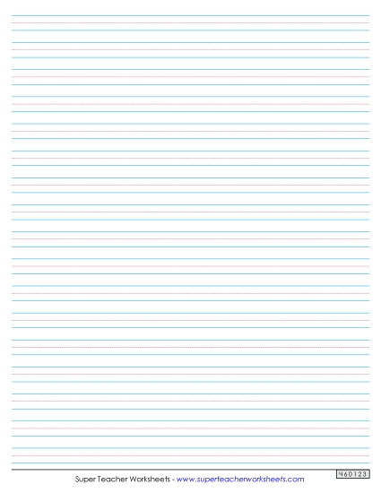 Small Dotted Lines (No Line for Name) Printing Worksheet