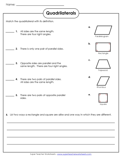 Quadrilateral Matching