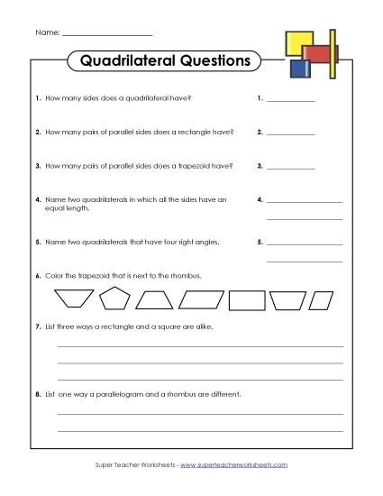 Quadrilateral Questions