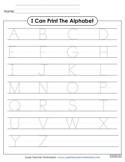 Print the Alphabet (Upper Case)