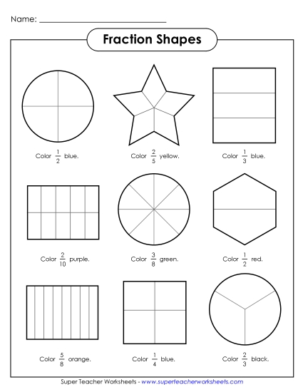 Fraction Shapes 4