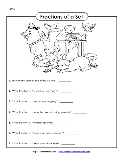 Fractions of a Set (Pets)