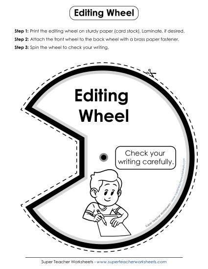 Editing Wheel (Black and White)