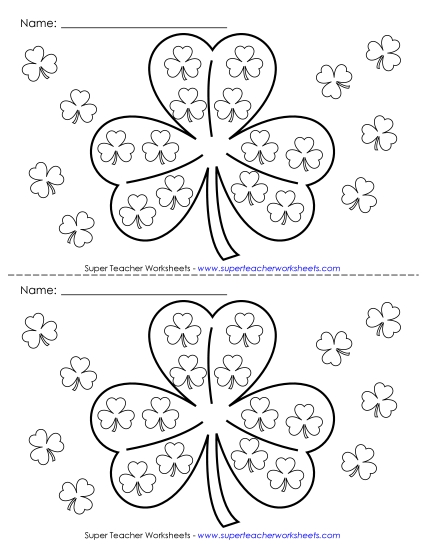 March Chart (Shamrocks)