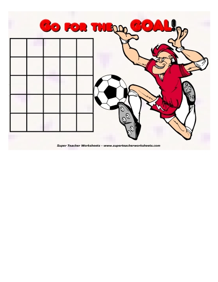 Soccer Sticker Chart