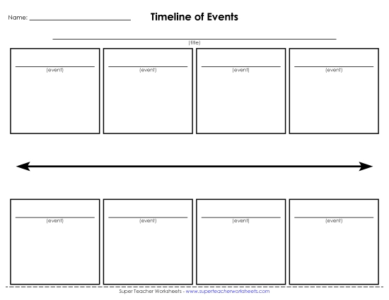 Timeline Worksheet - 8