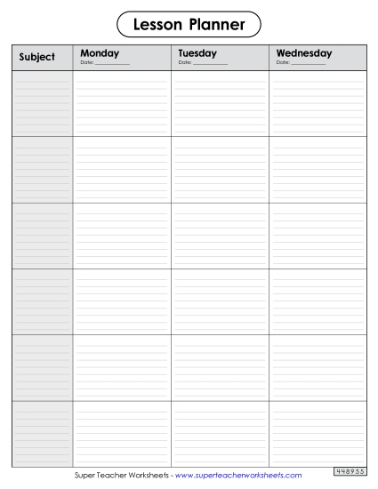 Teachers\' Lesson Planner