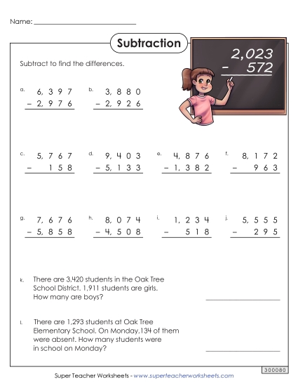 4-Digit Subtraction
