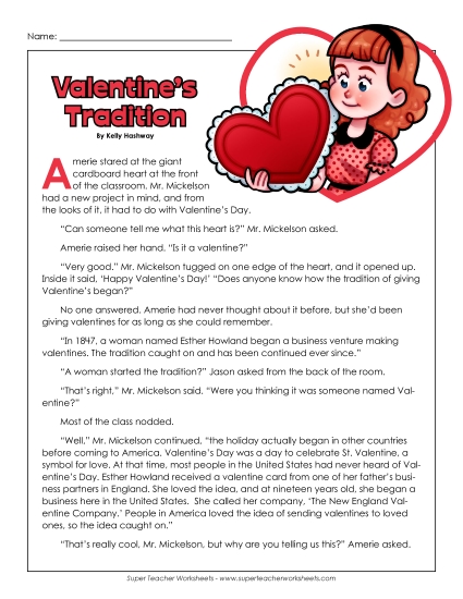 Valentine Tradition (Fiction)
