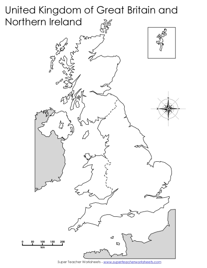 United Kingdom - Blank Map