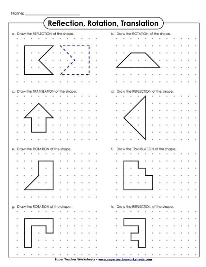 Drawing Reflections, Rotations, Translations