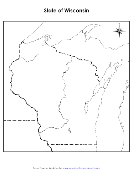 Wisconsin Map (Blank)