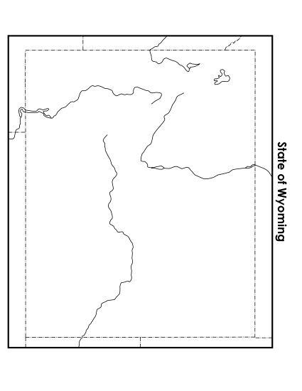 Wyoming Map (Blank)
