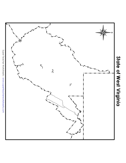 West Virginia Map (Blank)